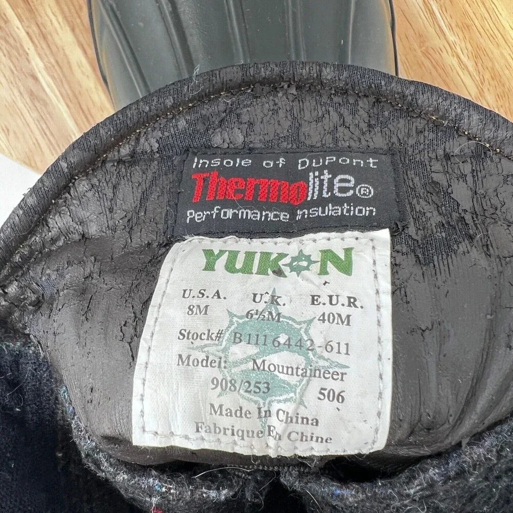 Yukon Thermolite Insulated Men's Snow Boots Sz. 8